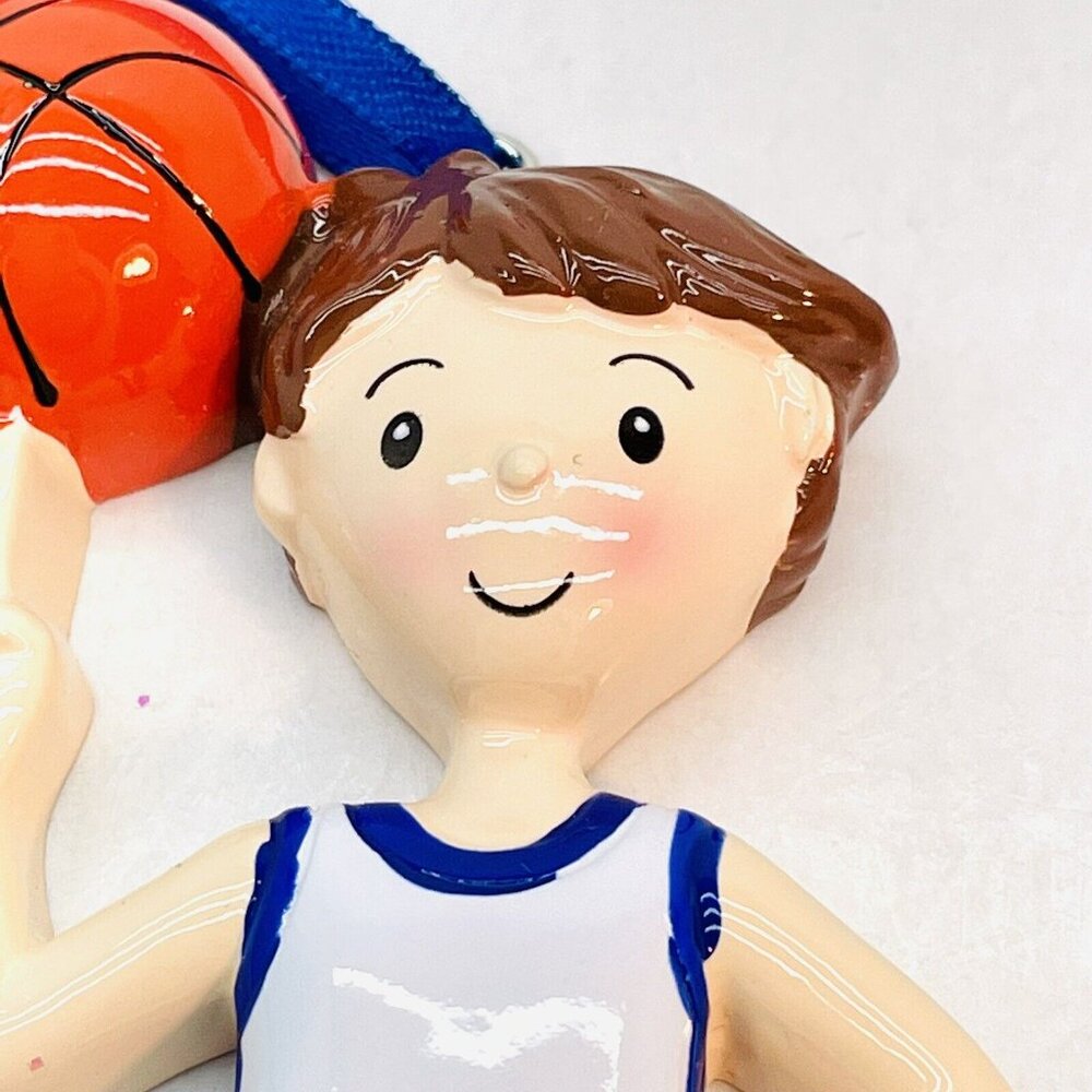 NEW Basketball Player Cute Boy Personalizable Blank Christmas Ornament By Polarx - Picture 2 of 8